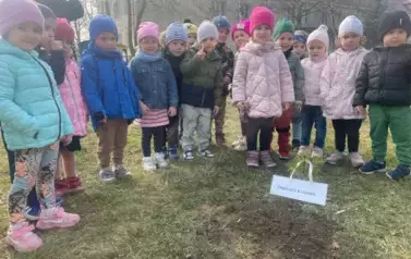 Sadzimy drzewka w naszym ogrodzie przedszkolnym 19
