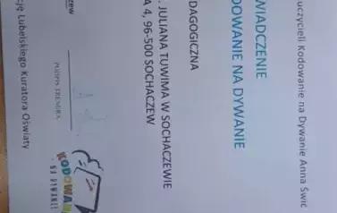 Doskonalenie Zawodowe Rady Pedagogicznej - Kodowanie na dywanie 1