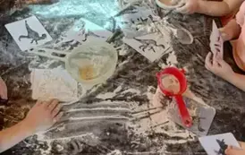 Dino.. dino.. dinozaury - tydzień z dinozaurami oddział III Motyle 5